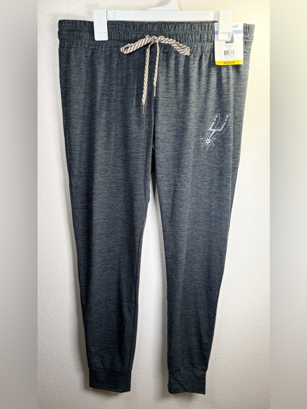 San Antonio Spurs Liv Casual Charcoal Lounge Pants - MD | Official Licensed Gear